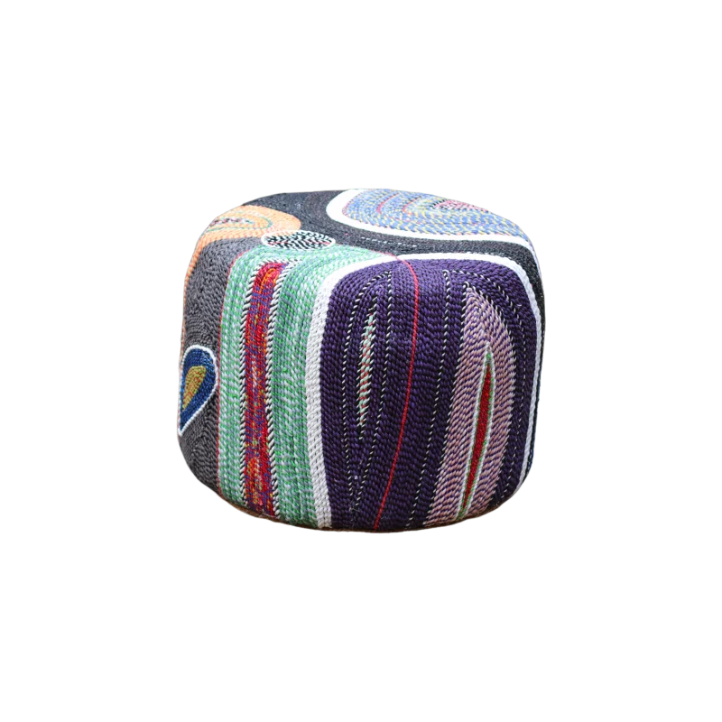 Eco-Friendly Upcycled Ottoman